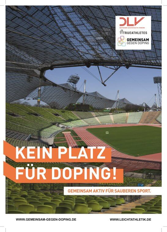 Partnermotiv-Poster des 'Deutschen Leichtathletik Verbands'
