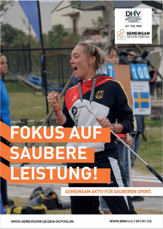 Partnermotiv-Poster des 'Deutschen Minigolfsport Verband'