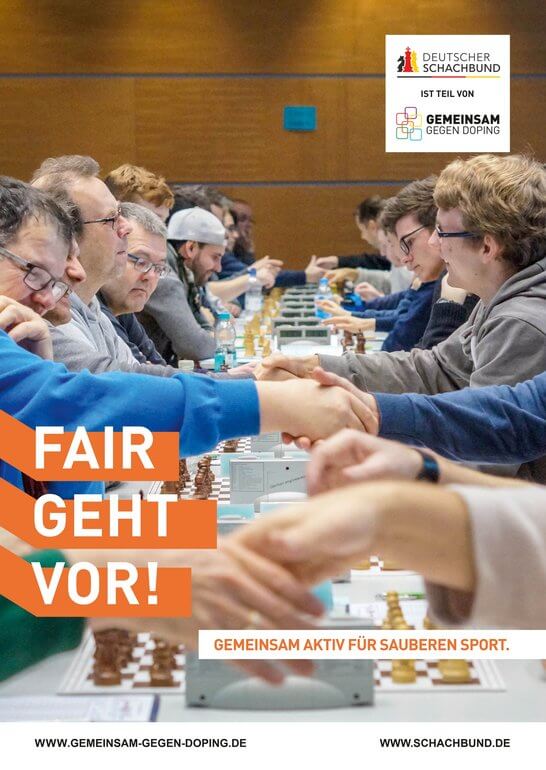 Partnermotiv-Poster des 'Deutschen Schachbund'