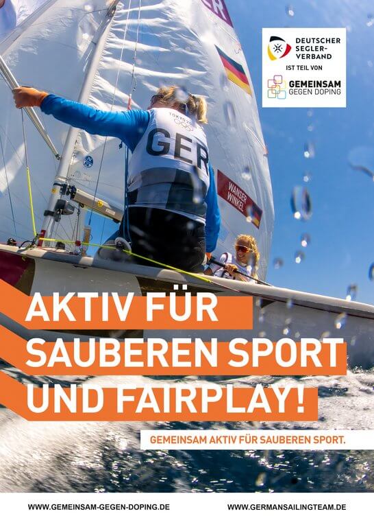 Partnermotiv-Poster des 'Deutschen Segler-Verband'