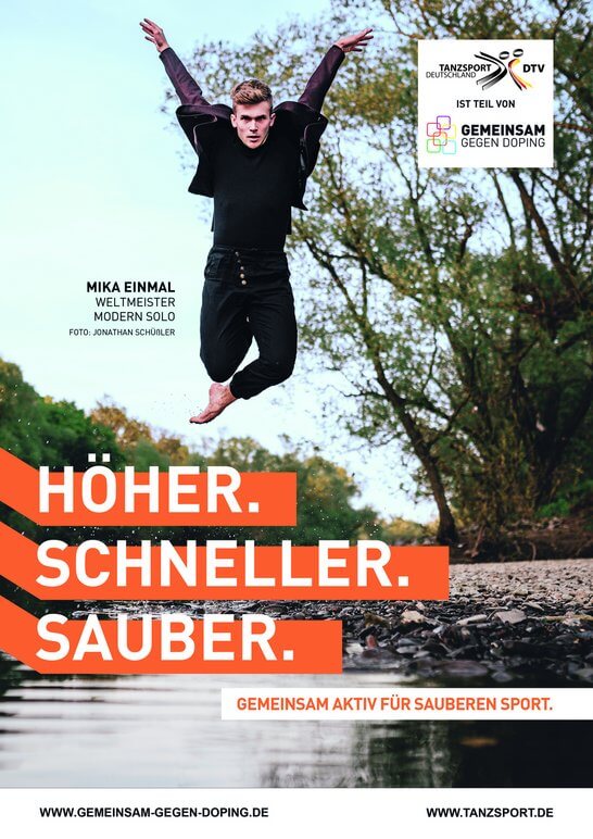 Partnermotiv-Poster des 'Deutschen Tanzsportverband'