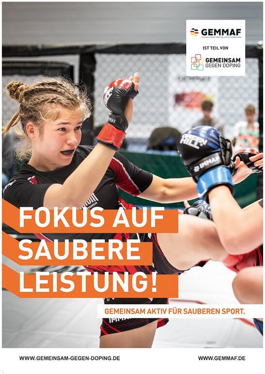 Partnermotiv-Poster der 'German Mixed Martial Arts Federation'