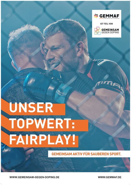 Partnermotiv-Poster der 'German Mixed Martial Arts Federation'