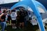 Ein Infostand von 'GEMEINSAM GEGEN DOPING' bei den Deutschen Leichtathletikmeisterschaften.